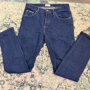 Taylor Stitch Dark Blue Straight slim Jeans 33x32